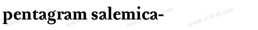 pentagram salemica字体转换
